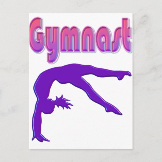 Carte Postale Gymnaste Power Tumbling Purple Metallen (Devant)