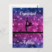 Carte Postale Gymnastique de flamme (Devant / Derrière)