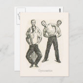 Carte Postale Gymnastique et exercice 1 (Devant / Derrière)
