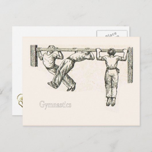 Carte Postale Gymnastique et exercice 8 (Devant / Derrière)