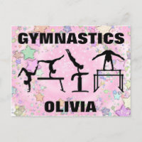 Gymnastique Étincelle et étoiles rose