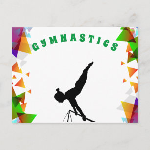 Carte postale Gymnastique pour les filles qui aime