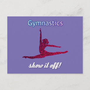 Carte postale Gymnastique pour les filles qui aime