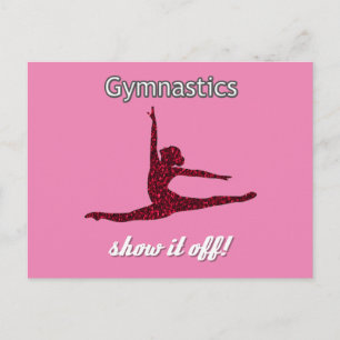 Carte postale Gymnastique pour les filles qui aime