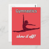 Carte Postale Gymnastique Rencontre Show s'il est désactivé (Devant / Derrière)