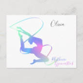 Carte Postale Gymnastique rythmique avec ruban (Devant)