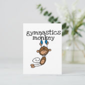 Carte Postale Gymnastique Tshirts et cadeaux singes (Debout devant)