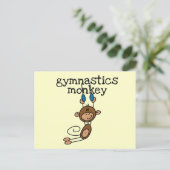 Carte Postale Gymnastique Tshirts et cadeaux singes (Debout devant)