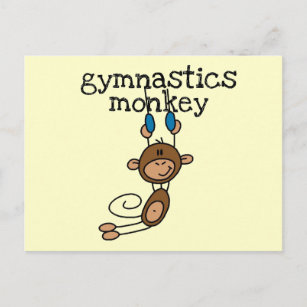 Carte Postale Gymnastique Tshirts et cadeaux singes