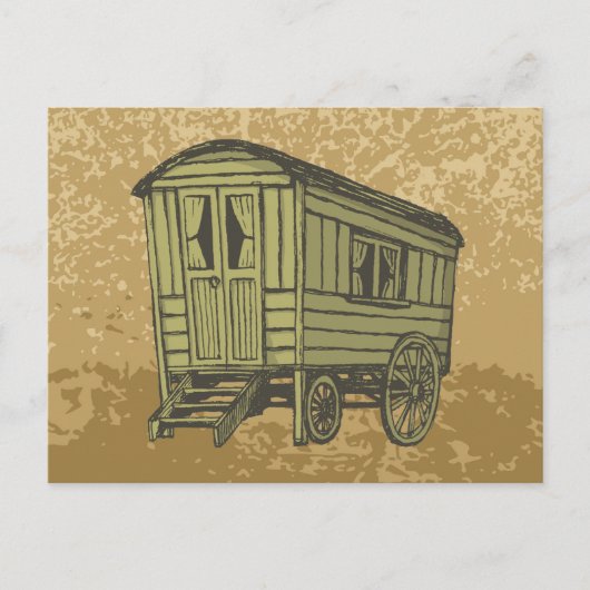 Carte Postale Gypsy caravan (Devant)