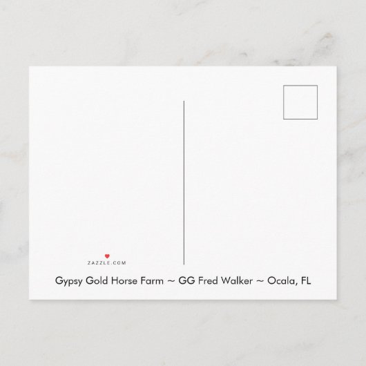 Carte postale Gypsy Gold Gypsy (Dos)