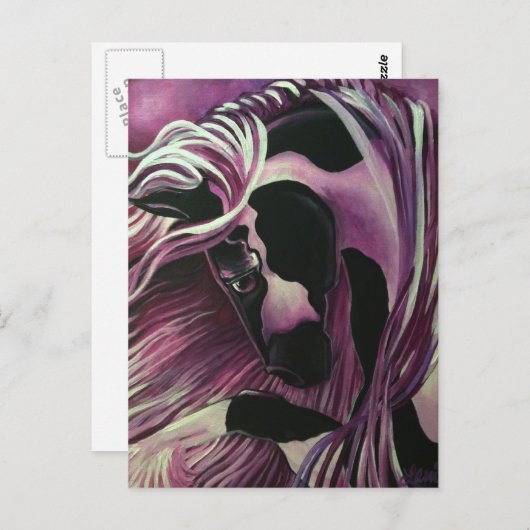 CARTE POSTALE GYPSY VANNER HORSE (Devant / Derrière)