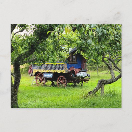 Carte Postale gypsy wagon (Devant)