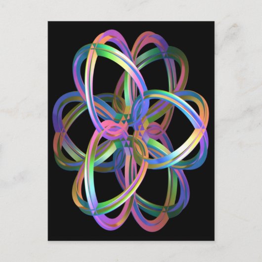 Carte Postale Gyroscope 3D Imaginaire (Devant)