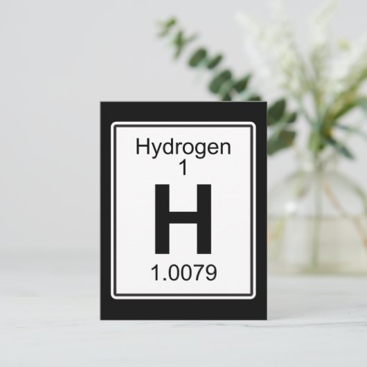 Carte Postale H - Hydrogène (Debout devant)