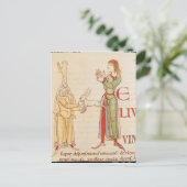 Carte Postale 'H' initial sous la forme de deux jurés (Debout devant)