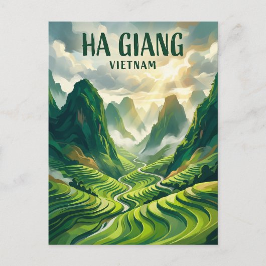 Carte Postale Ha Giang Loop Vietnam (Devant)
