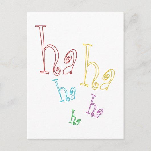 Carte Postale Ha ha ha ! (Devant)