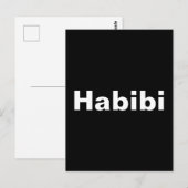 Carte Postale <<Habibi>>. (Devant / Derrière)