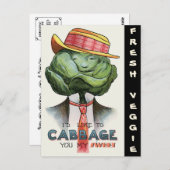 CARTE POSTALE "HABILLÉ" CABBAGE HEAD MAN (Devant / Derrière)