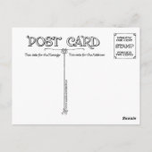 CARTE POSTALE "HABILLÉ" CABBAGE HEAD MAN (Dos)