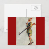 Carte Postale Habillé Pour La Chasse (Devant / Derrière)