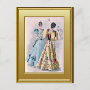 Carte Postale Habillé pour une balle