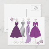 Carte Postale Habillement Shop-Daisy thème (Devant / Derrière)