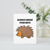 Carte Postale Habillez vos paris Hérisson amusant jeu de dessin (Debout devant)