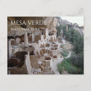Carte Postale Habitats troglodytes de Pueblo, Mesa Verde NP Colo