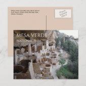 Carte Postale Habitats troglodytes de Pueblo, Mesa Verde NP Colo (Devant / Derrière)