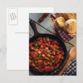 Carte Postale Hachage de viande et de pommes de terre avec biscu (Devant / Derrière)