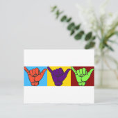 Carte Postale Hacher la conception libre (Debout devant)