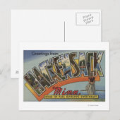 Carte Postale Hackensack, Minnesota - Scènes de grandes lettres (Devant / Derrière)