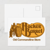 Carte Postale Hacker Barrel : l'ancienne boutique de commandline (Devant / Derrière)