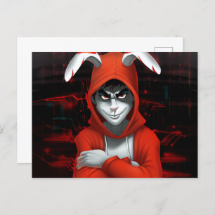 Carte Postale Hacker Lapin