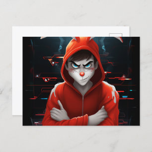 Carte Postale Hacker Lapin