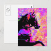 Carte Postale Hackney dans le harnais (Devant / Derrière)