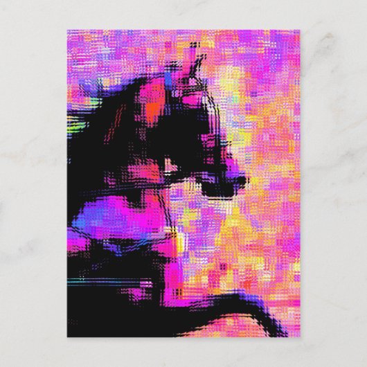 Carte Postale Hackney dans le harnais (Devant)