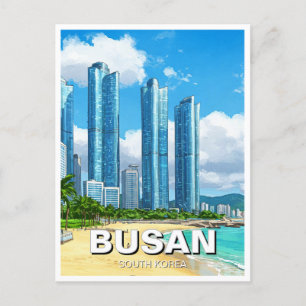 Carte Postale Haeundae Busan Corée du Sud Voyage