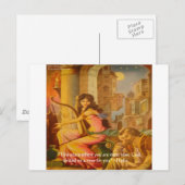 Carte Postale Hafiz Citation de sagesse du "cercle de Dieu" (Devant / Derrière)