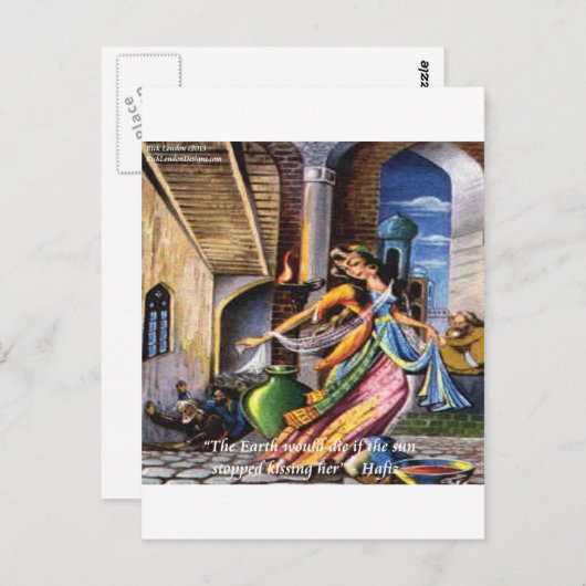 Carte Postale Hafiz (Sun & Earth) (Devant / Derrière)