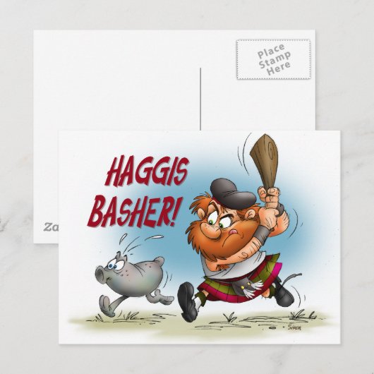 Carte Postale Haggis Basher (Devant / Derrière)