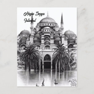 Carte postale Hagia Sopya à Istanbul Turquie