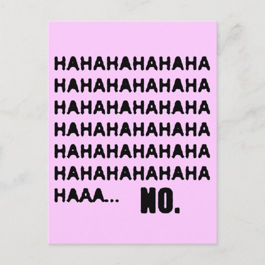 CARTE POSTALE HAHAHA... NON (Devant)
