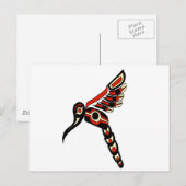 Carte Postale Haida Humming Bird (Devant / Derrière)