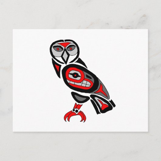 Carte Postale Haida Owl 2014 (Devant)