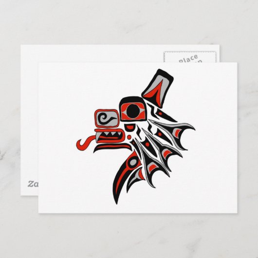 Carte Postale Haida Wolf 2012 (Devant / Derrière)