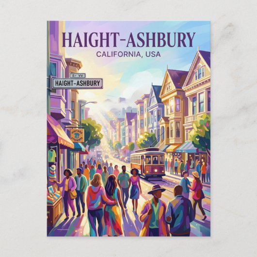 Carte Postale Haight-Ashbury États-Unis (Devant)