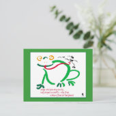 Carte Postale Haiku - fête de la grenouille (Debout devant)
